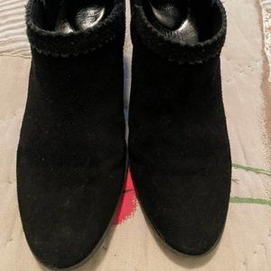 Nurture Ankle Boots, ladies size 7 black suede